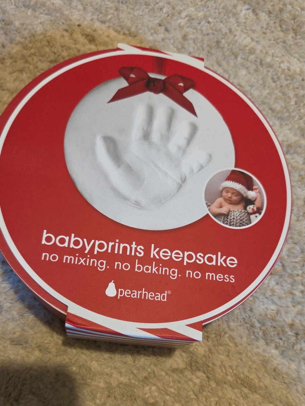 Pearhead Babyprints Keepsake Kit - Red and White